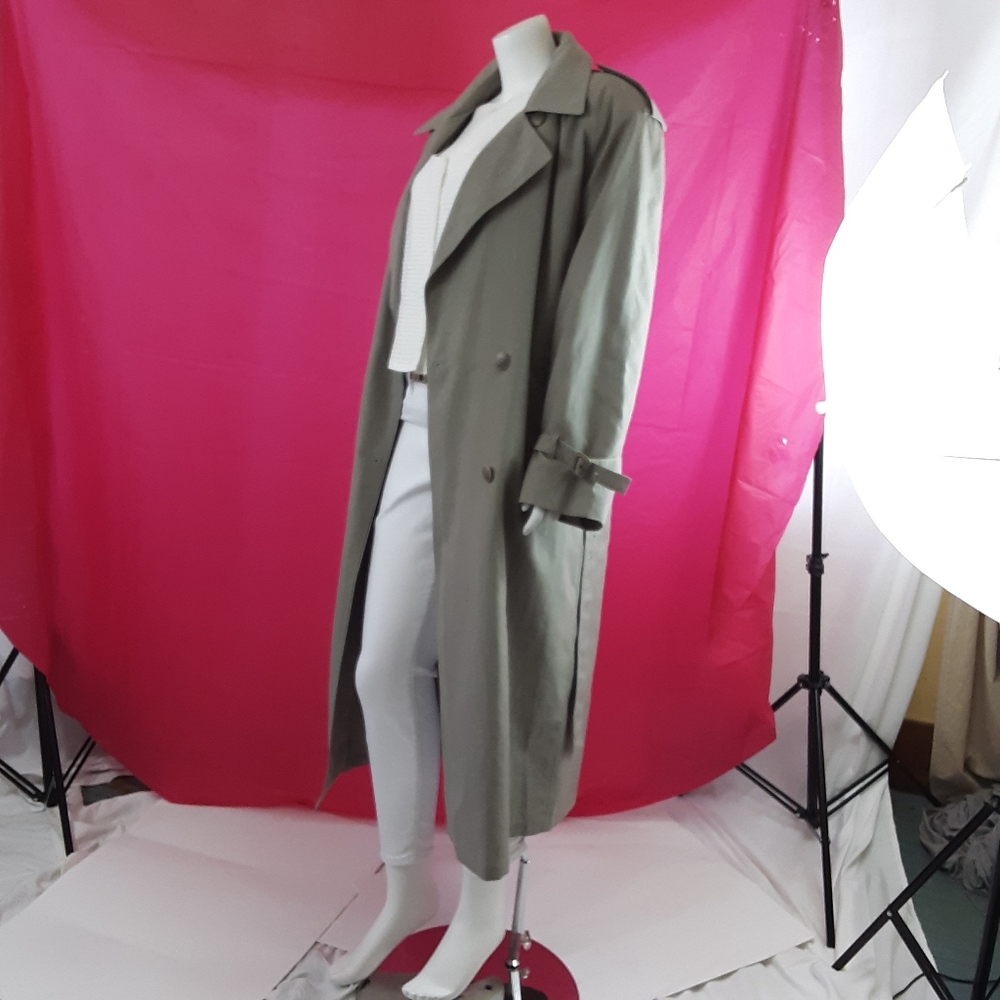 Vintage London fog - Town -trench coat in grey - Picture 3 of 15